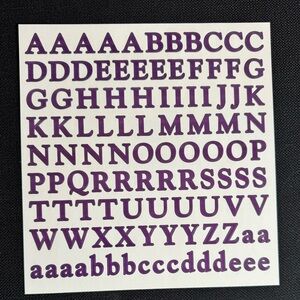 New Creative Memories Large ABC/123 Classic Letters 1 Plum is available